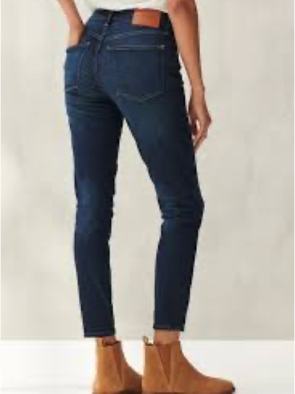 Lucky Brand Dark Blue Ankle Crop Jeans